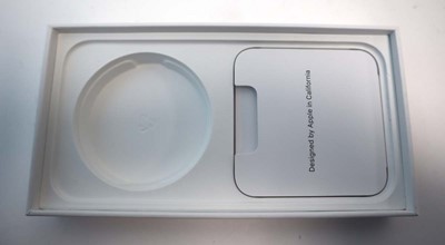 Lot 2238 - iPhone 12 64GB Blue with box (cracked back)