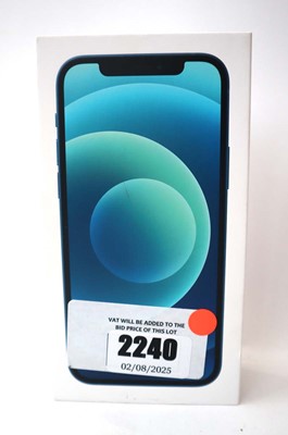 Lot 2240 - iPhone 12 64GB Blue with box