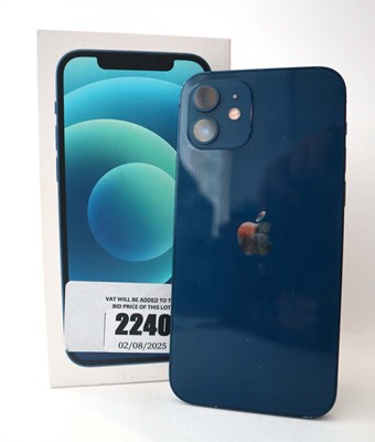 Lot 2240 - iPhone 12 64GB Blue with box