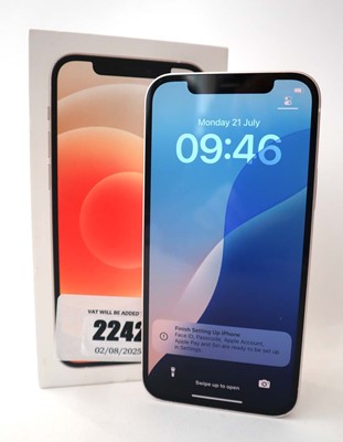 Lot 2242 - iPhone 12 128GB White with box