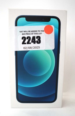 Lot 2243 - iPhone 12 Mini 64GB Blue with box