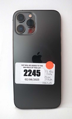 Lot 2245 - iPhone 12 Pro Max 256GB Graphite