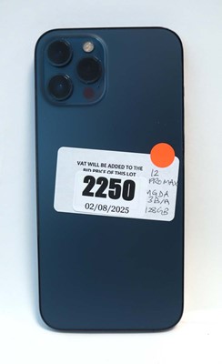Lot 2250 - iPhone 12 Pro Max 128GB Pacific Blue