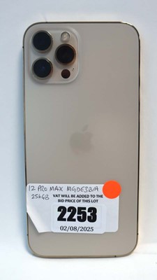 Lot 2253 - iPhone 12 Pro Max 128GB Gold