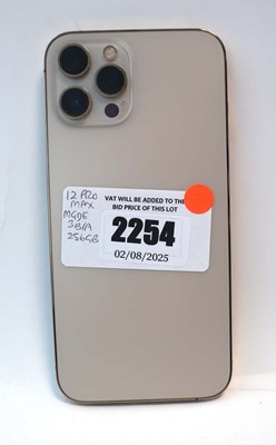 Lot 2254 - iPhone 12 Pro Max 128GB Gold