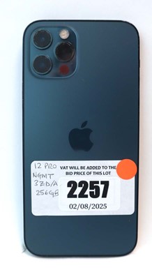 Lot 2257 - iPhone 12 Pro 256GB Pacific Blue