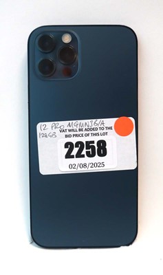 Lot 2258 - iPhone 12 Pro 128GB Pacific Blue