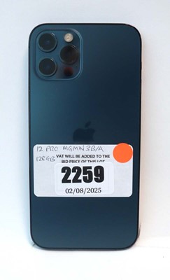 Lot 2259 - iPhone 12 Pro 128GB Pacific Blue