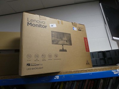 Lot 2161 - Lenovo N27P monitor, boxed
