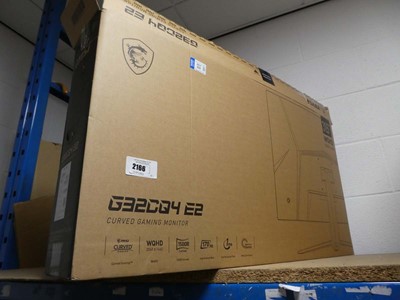 Lot 2166 - MSI G32CQ4 E2 curved gaming monitor