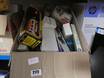 Lot 2172 - Box containing various Corgi and other diecast...