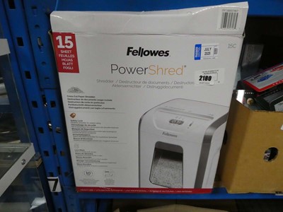 Lot 2180 - Fellowes Powershred shredder
