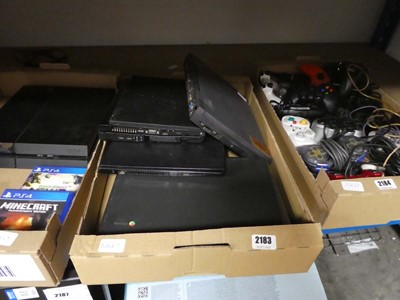 Lot 2183 - Selection of laptops for spares and repairs