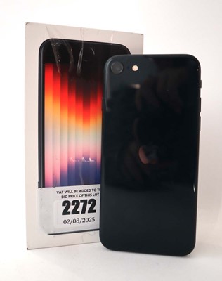 Lot 2272 - iPhone SE 2022 64GB Midnight with box