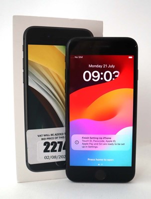 Lot 2274 - iPhone SE 2020 64GB Black with box