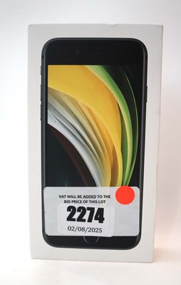 Lot 2274 - iPhone SE 2020 64GB Black with box