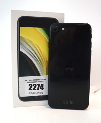 Lot 2274 - iPhone SE 2020 64GB Black with box