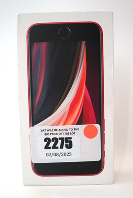 Lot 2275 - iPhone SE 2020 64GB Red with box