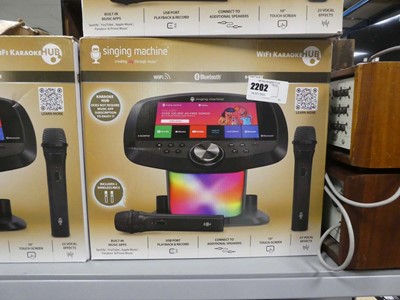 Lot 2202 - Wifi karaoke hub singing machine, boxed
