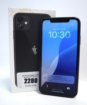 Lot 2280 - iPhone 11 128GB Black with box