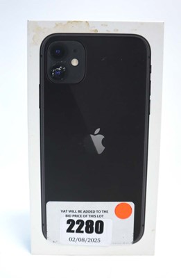 Lot 2280 - iPhone 11 128GB Black with box