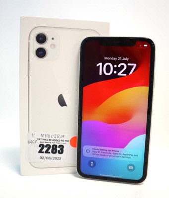 Lot 2283 - iPhone 11 64GB White with box