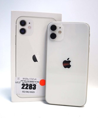 Lot 2283 - iPhone 11 64GB White with box