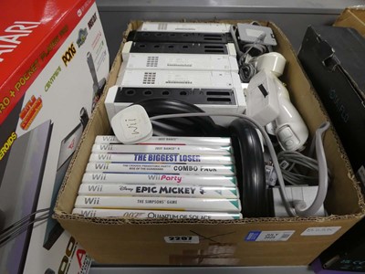 Lot 2207 - Selection of Nintendo Wiis, controllers and...