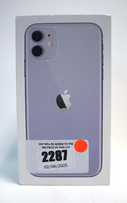 Lot 2287 - iPhone 11 128GB Purple with box