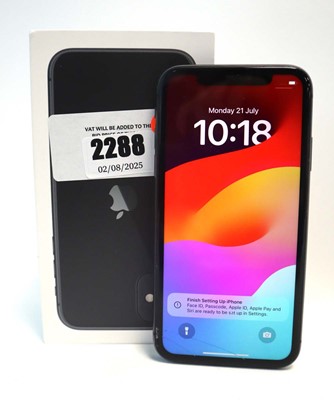 Lot 2288 - iPhone 11 64GB Black with box