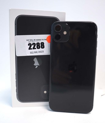Lot 2288 - iPhone 11 64GB Black with box