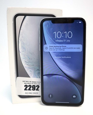 Lot 2292 - iPhone XR 64GB White with box