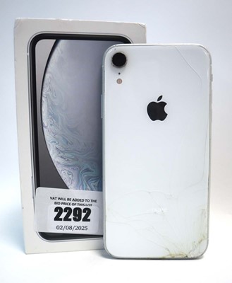 Lot 2292 - iPhone XR 64GB White with box