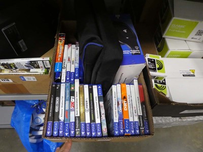 Lot 2219 - Box containing PS4 games along with a PS4...
