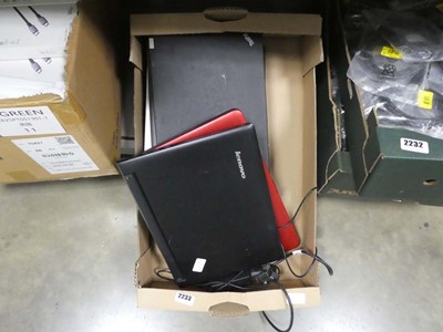 Lot 2233 - Laptops for spare and repairs