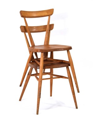Lot 44 - A pair of 1960/70's Ercol elm and beech single-...