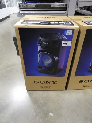 Lot 2198 - Boxed Sony MHCV13 portable bluetooth speaker