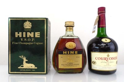 Lot 135 - 2 bottles of Cognac, 1x Hine VSOP Fine...