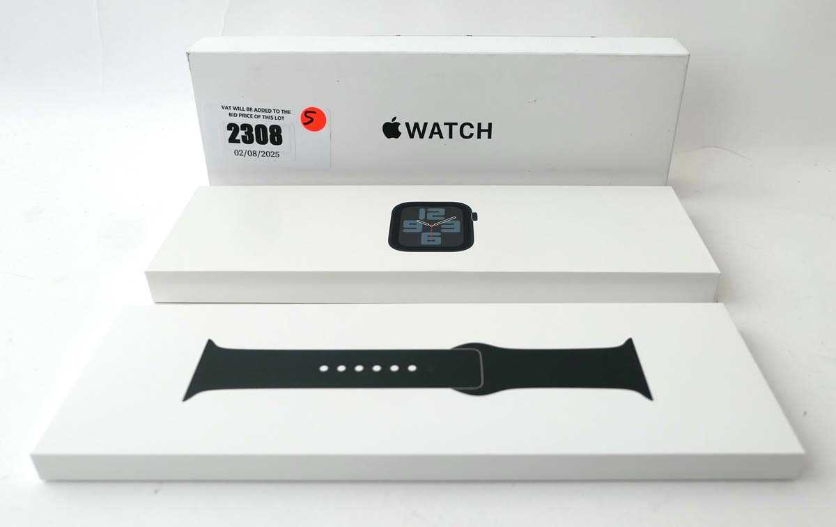 Lot 2308 - *Sealed* Apple Watch SE 2nd Gen 44MM Midnight Al