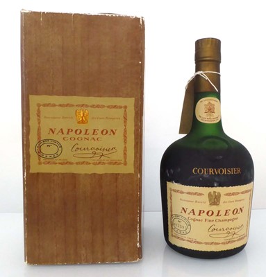 Lot 136 - An old bottle of Courvoivier Napoleon Cognac...