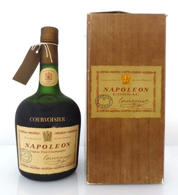 Lot 137 - An old bottle of Courvoivier Napoleon Cognac...