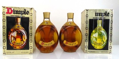 Lot 146 - 2 bottles of Dimple Haig Scotch Whisky with...