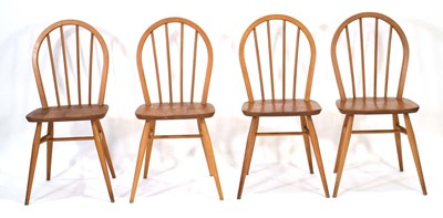 Lot 211 - A set of four Ercol 'Model 400' elm and beech '...
