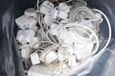 Lot 2447 - Large bag of Apple power adapters, cables and...