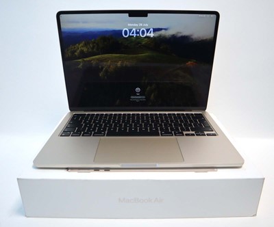 Lot 1049 - MacBook Air 13" 2024 A3113 Starlight laptop...