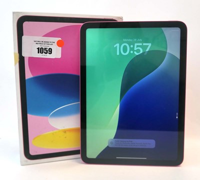 Lot 1059 - iPad 10th Gen A2696 64GB Pink with box
