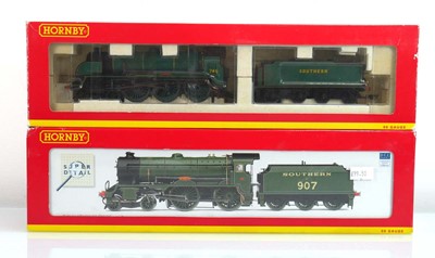 Lot 213 - Two Hornby OO gauge locos: R2843 SR 4-4-0...