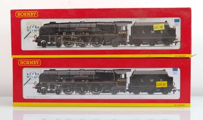 Lot 214 - Two Hornby OO gauge locos: R2856 LMS 4-6-2...