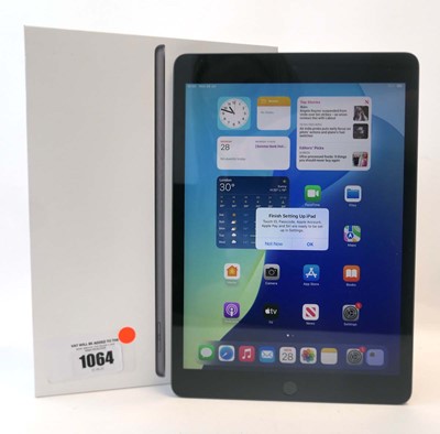 Lot 1064 - iPad 9th Gen A2602 64GB Space Grey with box