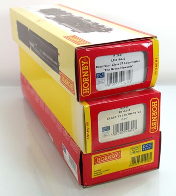 Lot 215 - Three Hornby OO gauge locos: R2631 LMS 4-6-0...